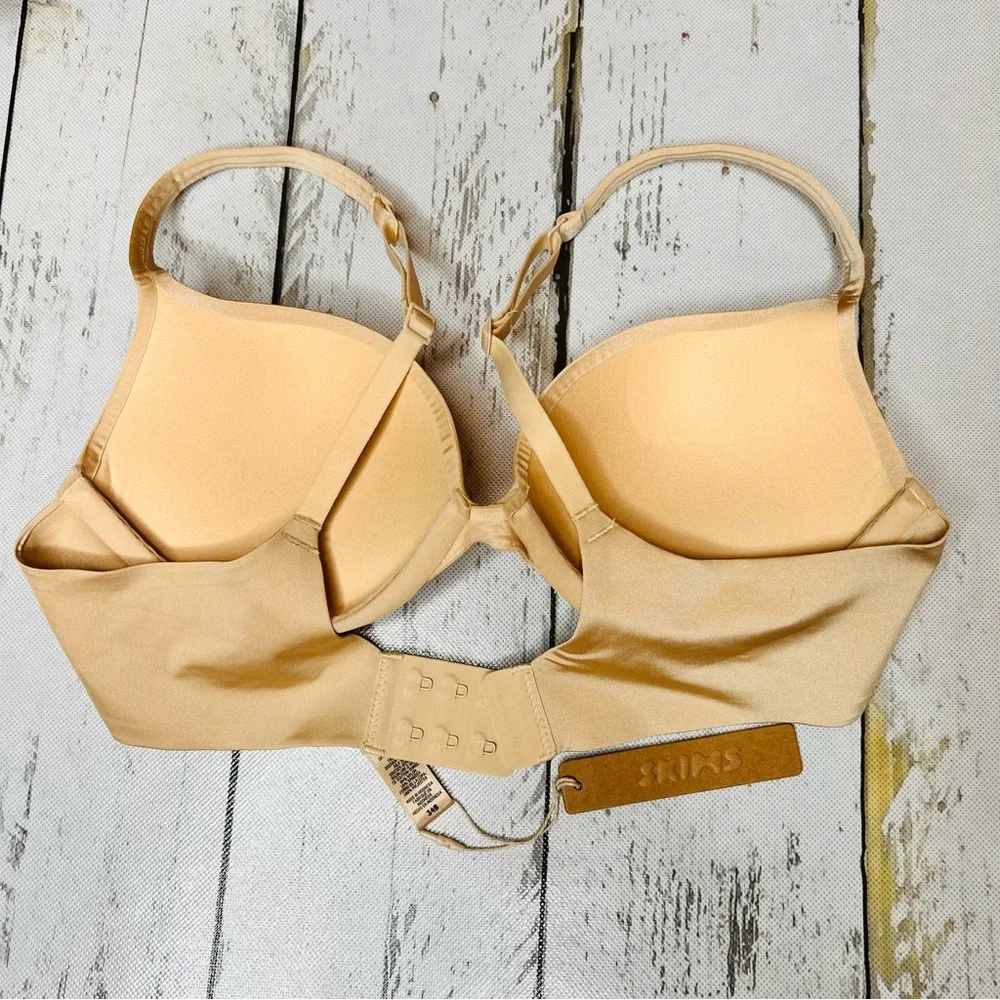 SKIMS 34B Ultimate Push Up Plunge Bra - Sand NWT